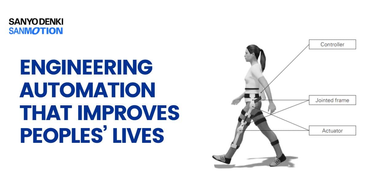 image with SANMOTION motion control application of wearable robot