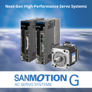 New SANMOTION G servo systems by SANYO DENKI
